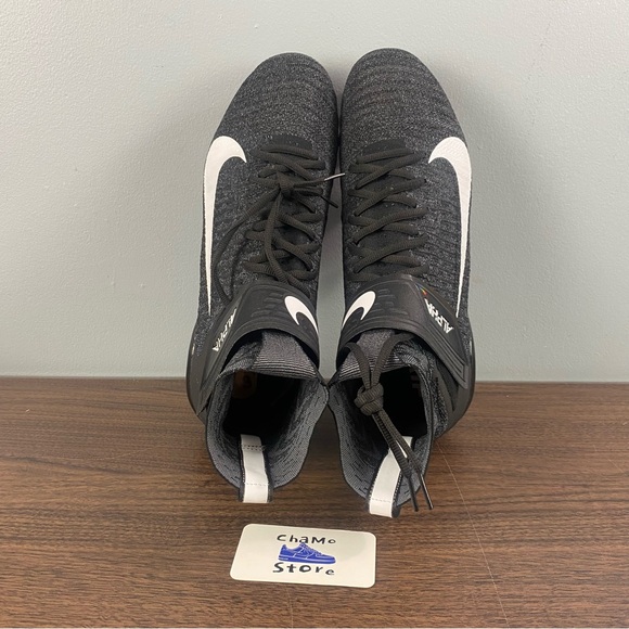 Nike Alpha Menace Elite Detachable CI1530-001 Black Football Cleats Men’s Sz - Picture 6 of 12